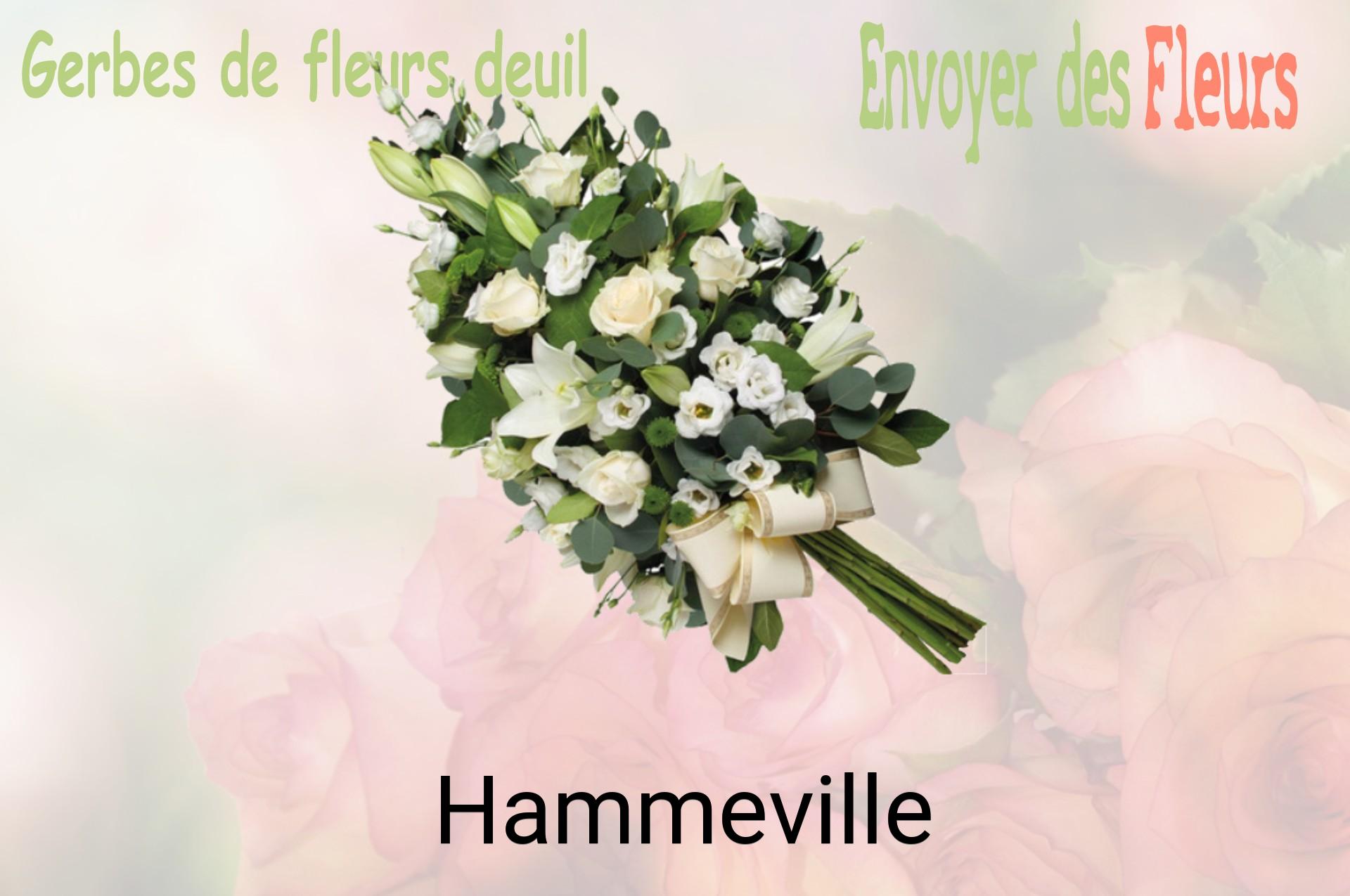 Gerbe de fleurs de deuil livrée à Hammeville